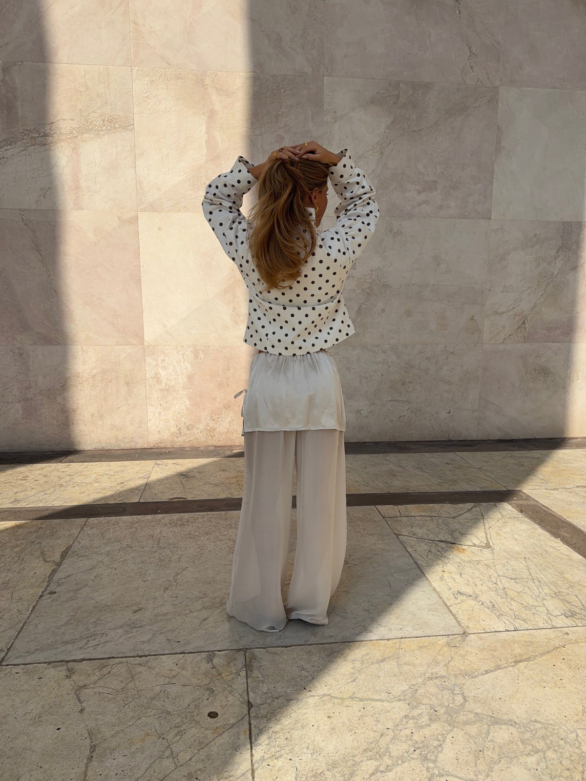 Gaia Mesh Pants Cream