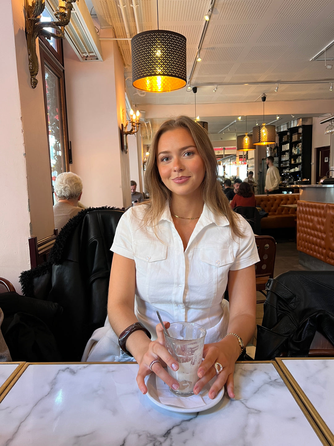 Elara fitted top - White