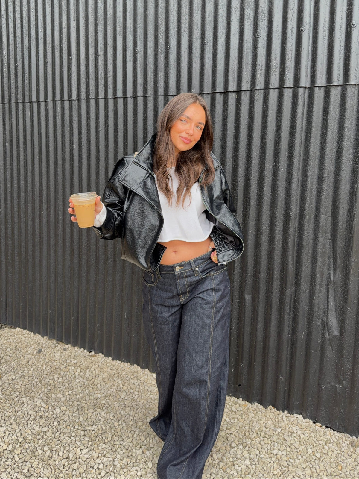 Estrid Baggy Jeans Dark Blue