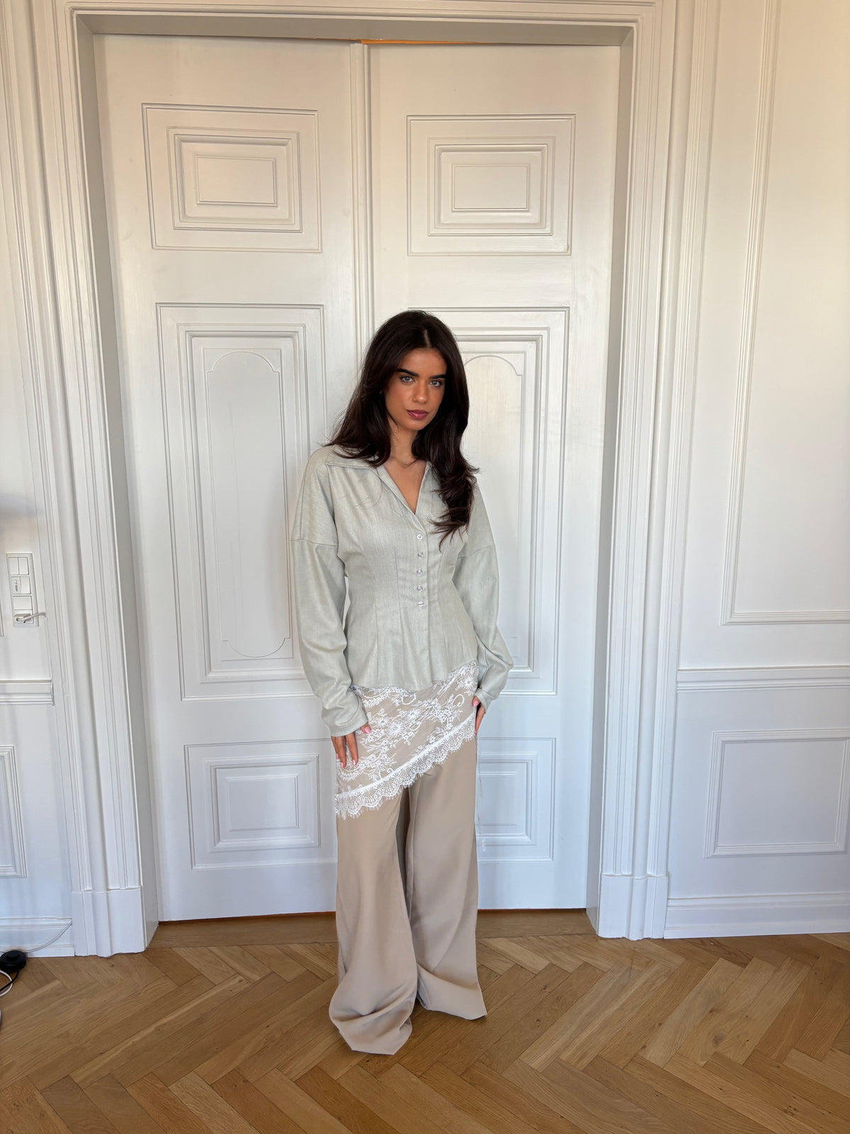 Naja Lace Skirt White