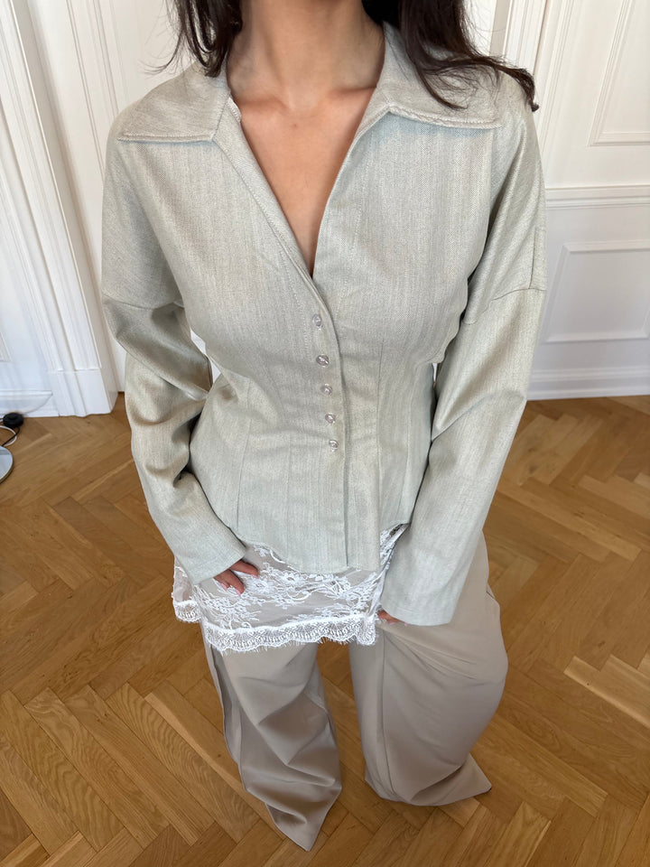 Naja lace tie skirt - White