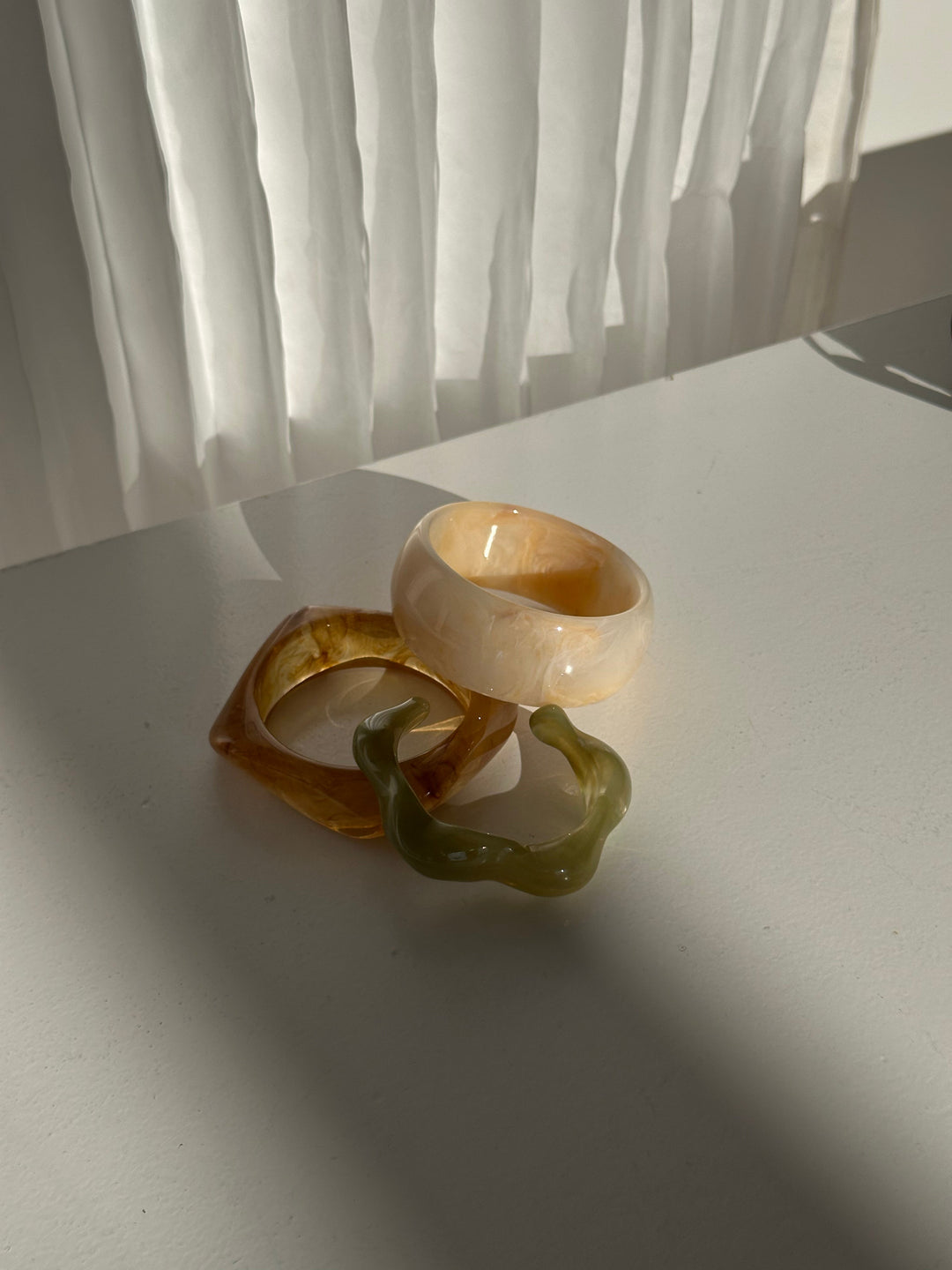 Ina wave bracelet - Lime green