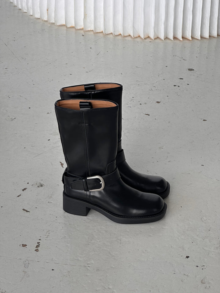 Lua buckle boots - Black