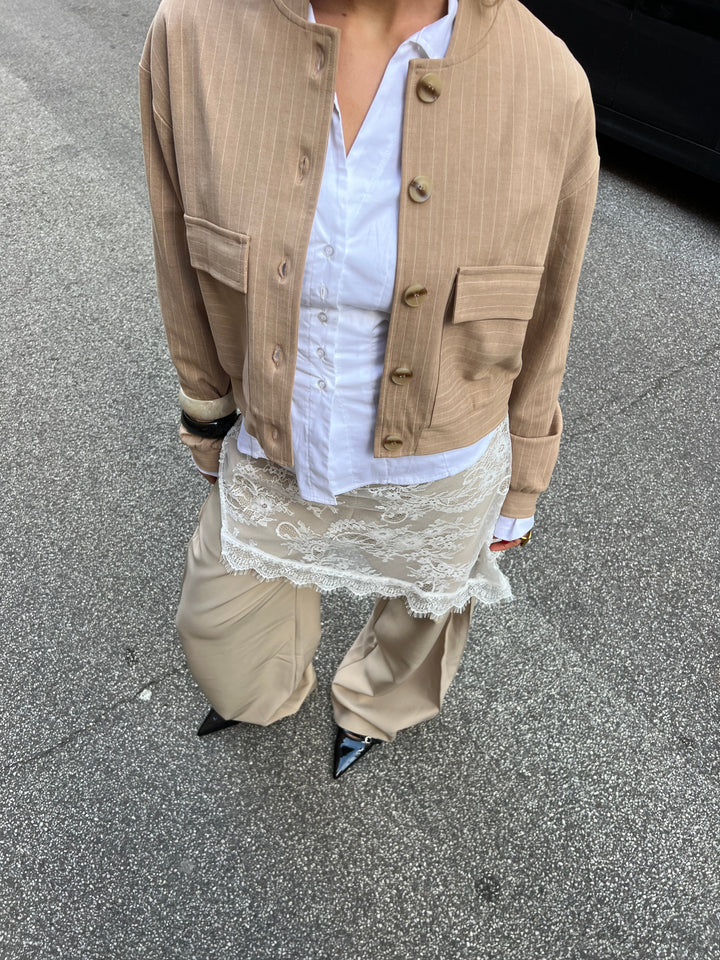 Elena loose suit pants - Beige