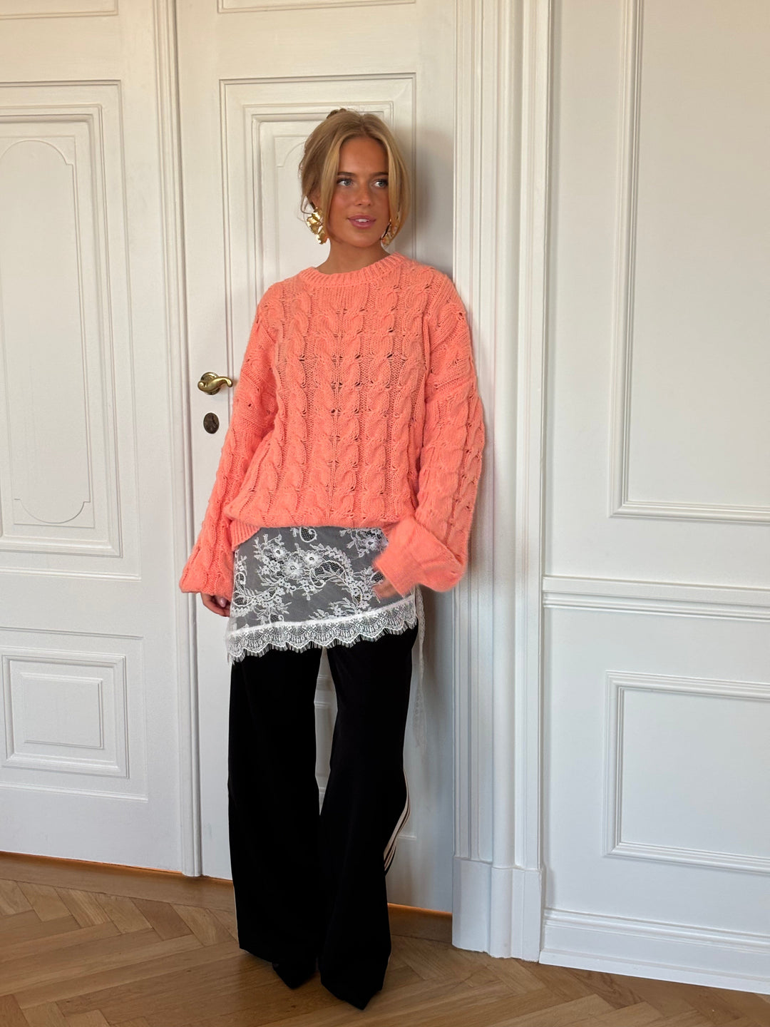 Naja lace tie skirt - White