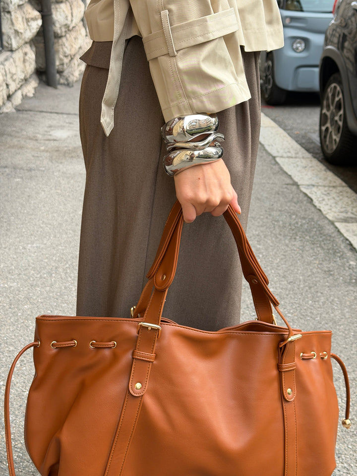 Riva shoulder bag - Brown
