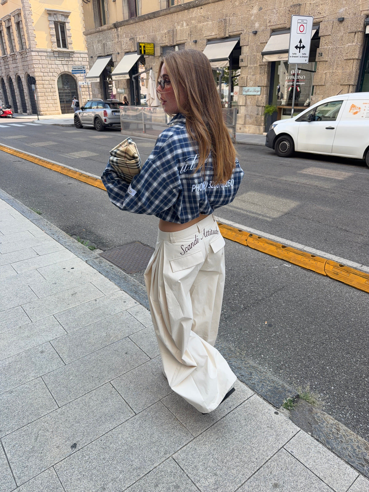 Paola Pleats Pants Cream