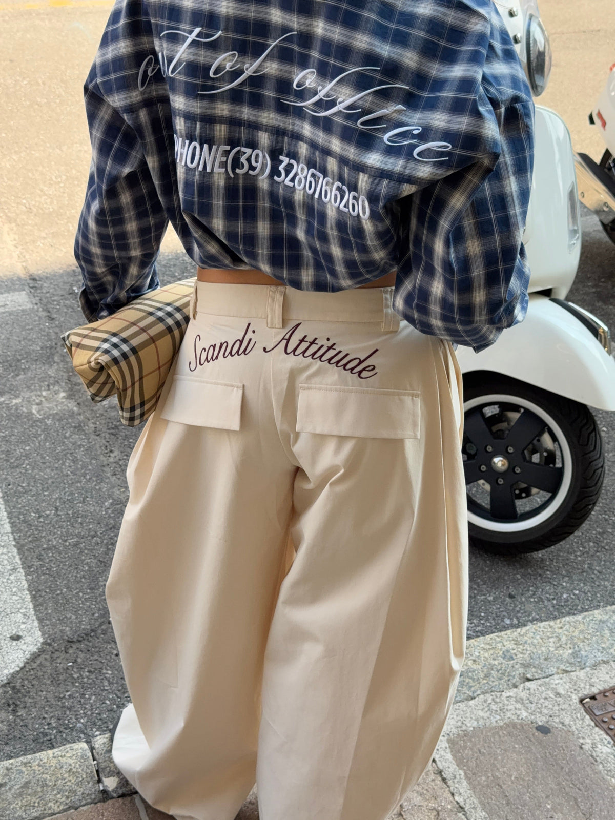 Paola Pleats Pants Cream