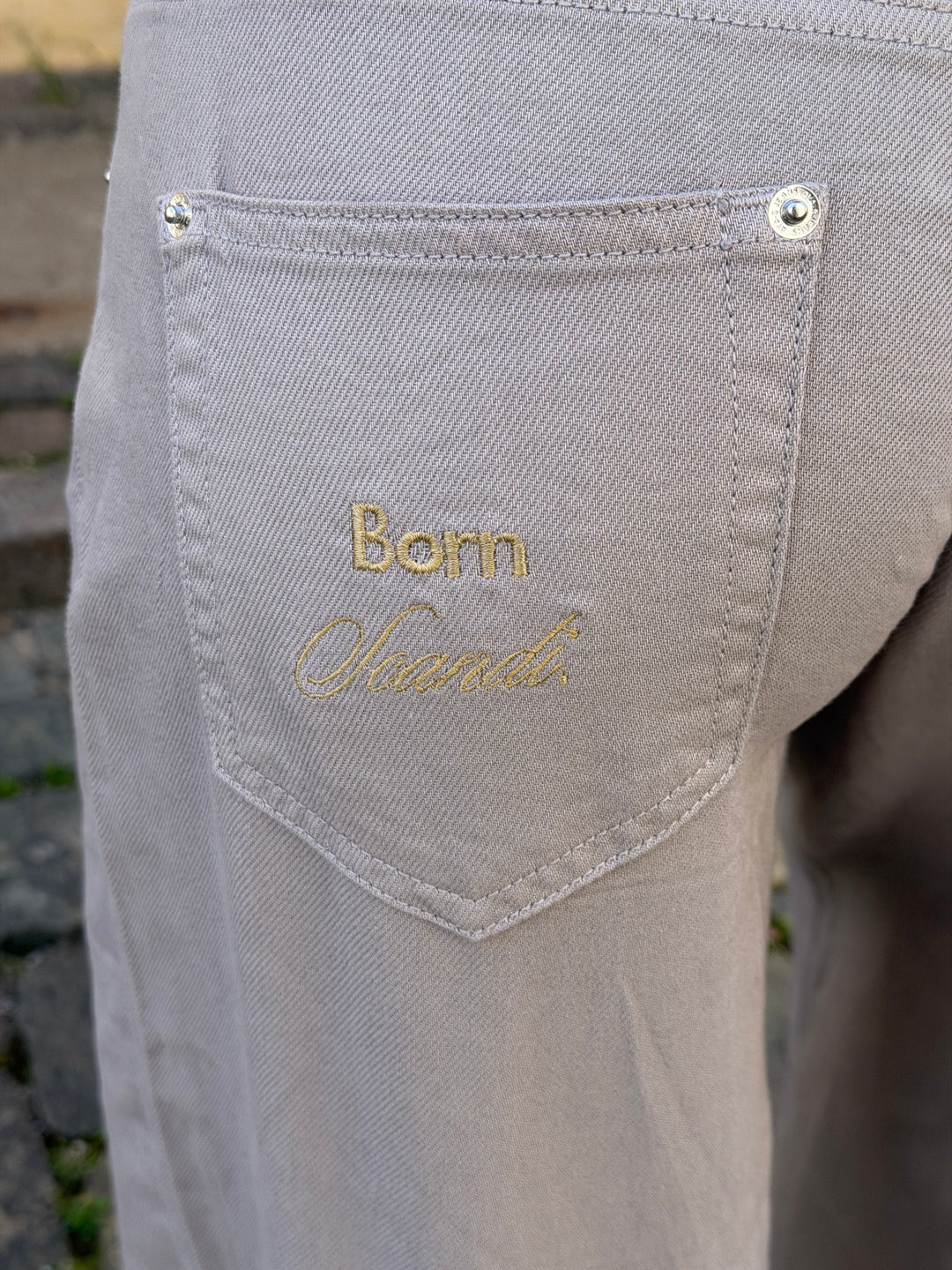 Kelly baggy denim jeans - Mauve