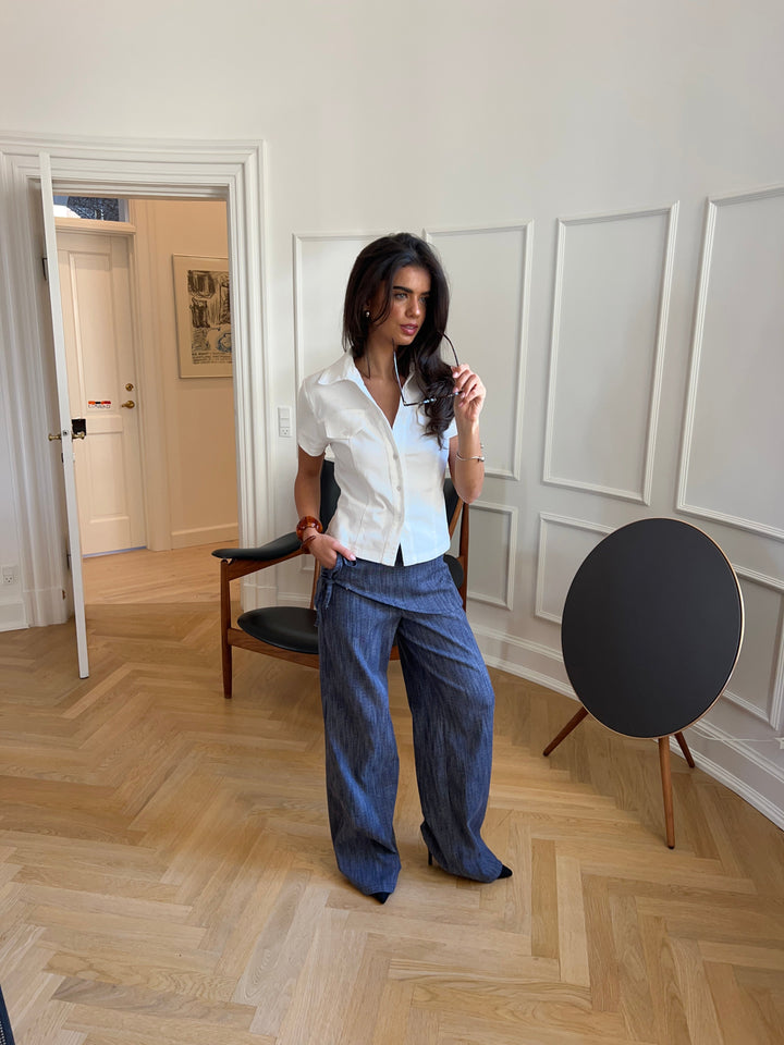 Elara fitted top - White