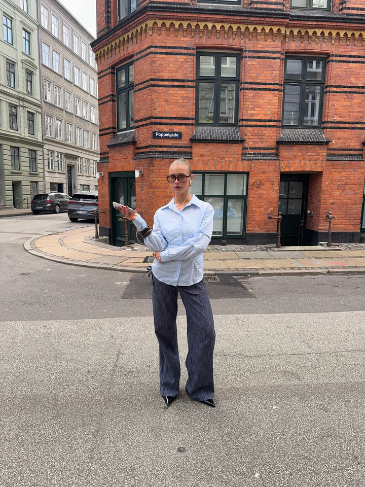 Liana tie detail denim jeans - Medium blue