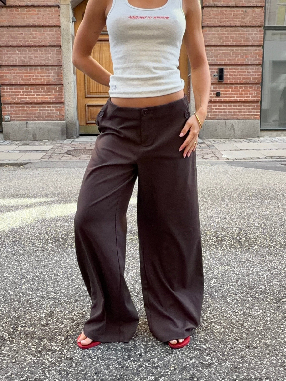 Sia Suit Pants Dark Brown
