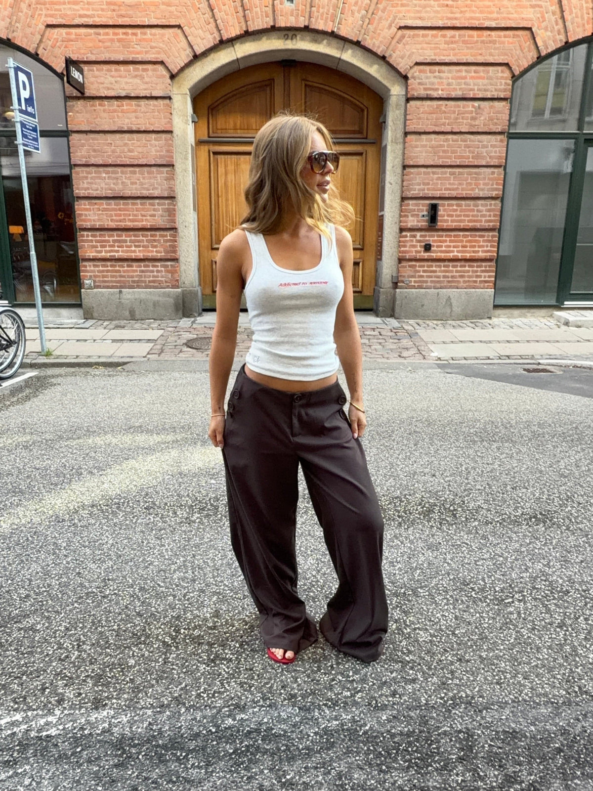 Sia Suit Pants Dark Brown