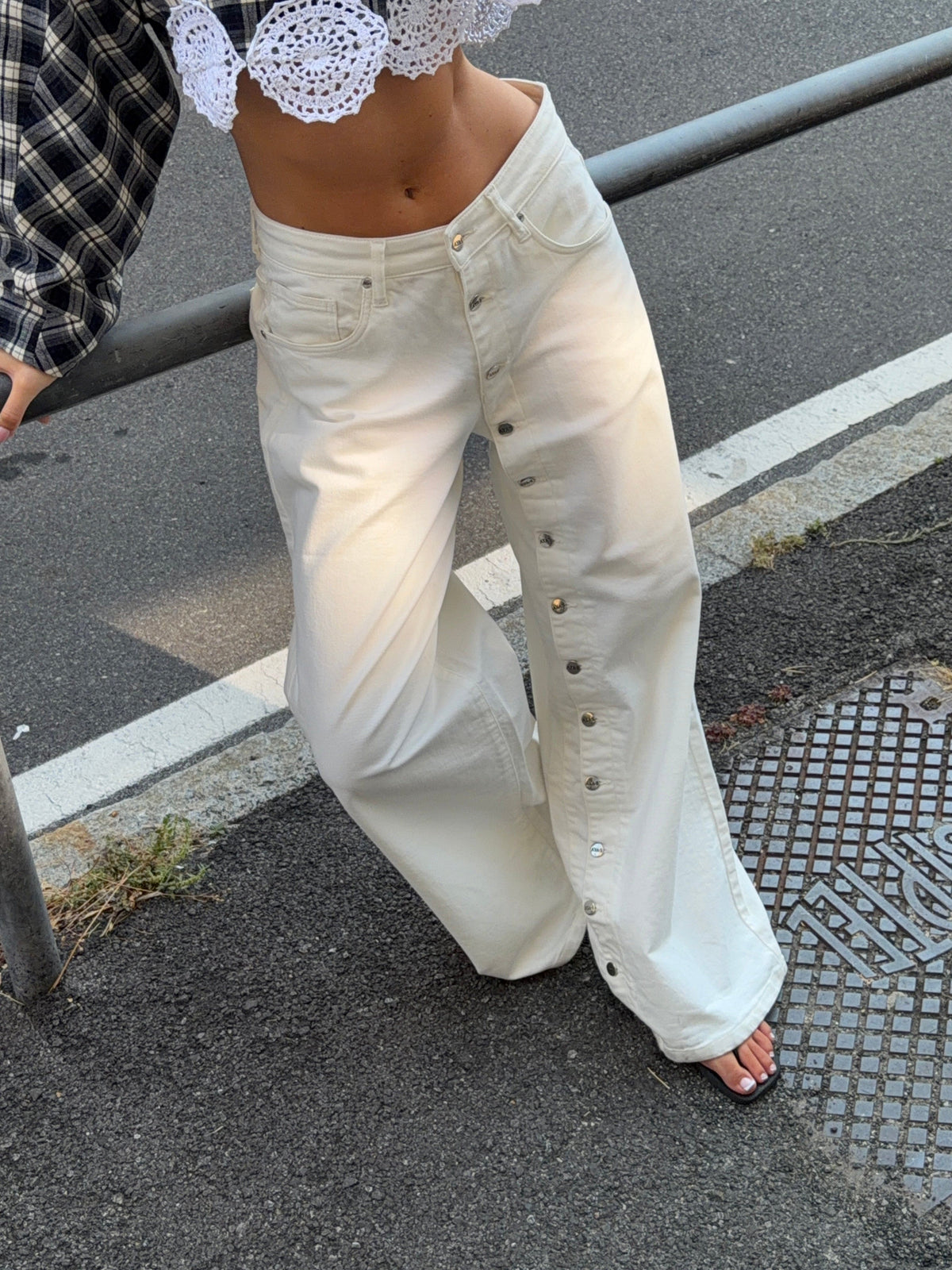 Kelly Baggy Jeans White
