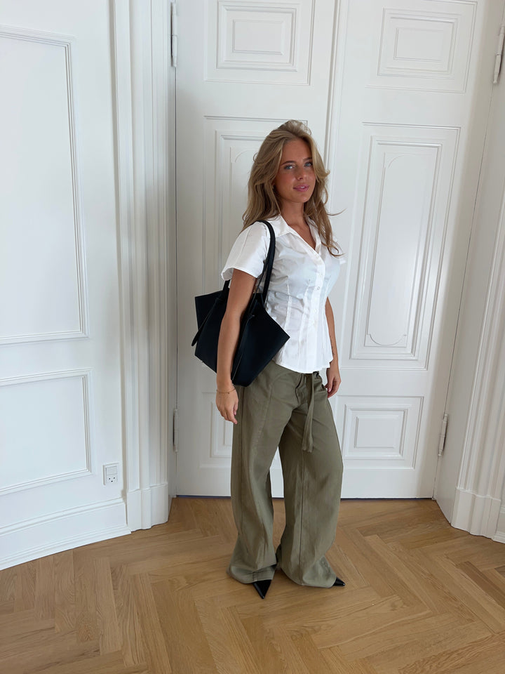 Claire belt pants - Green