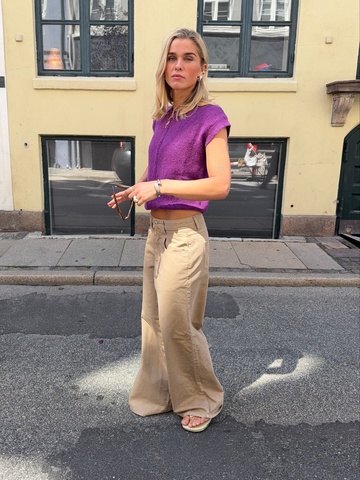 Othilie Yoke Jeans Brown