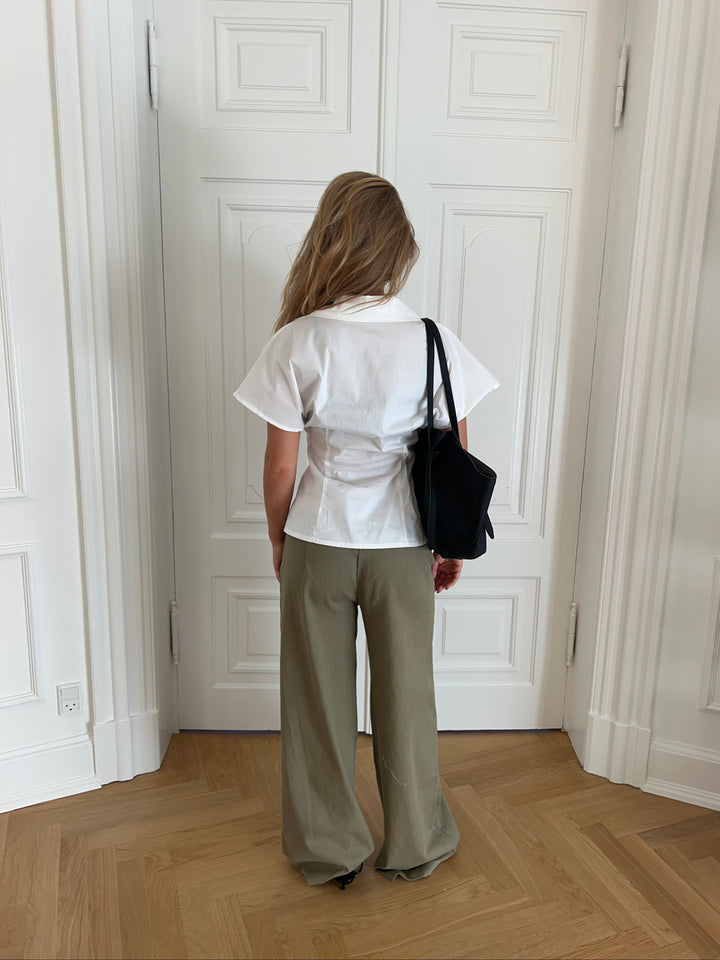 Claire belt pants - Green