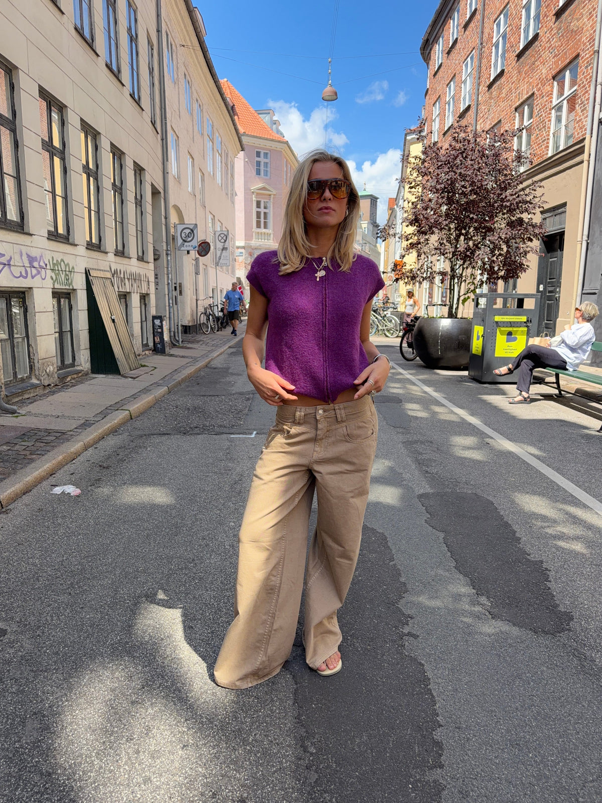 Othilie Yoke Jeans Brown