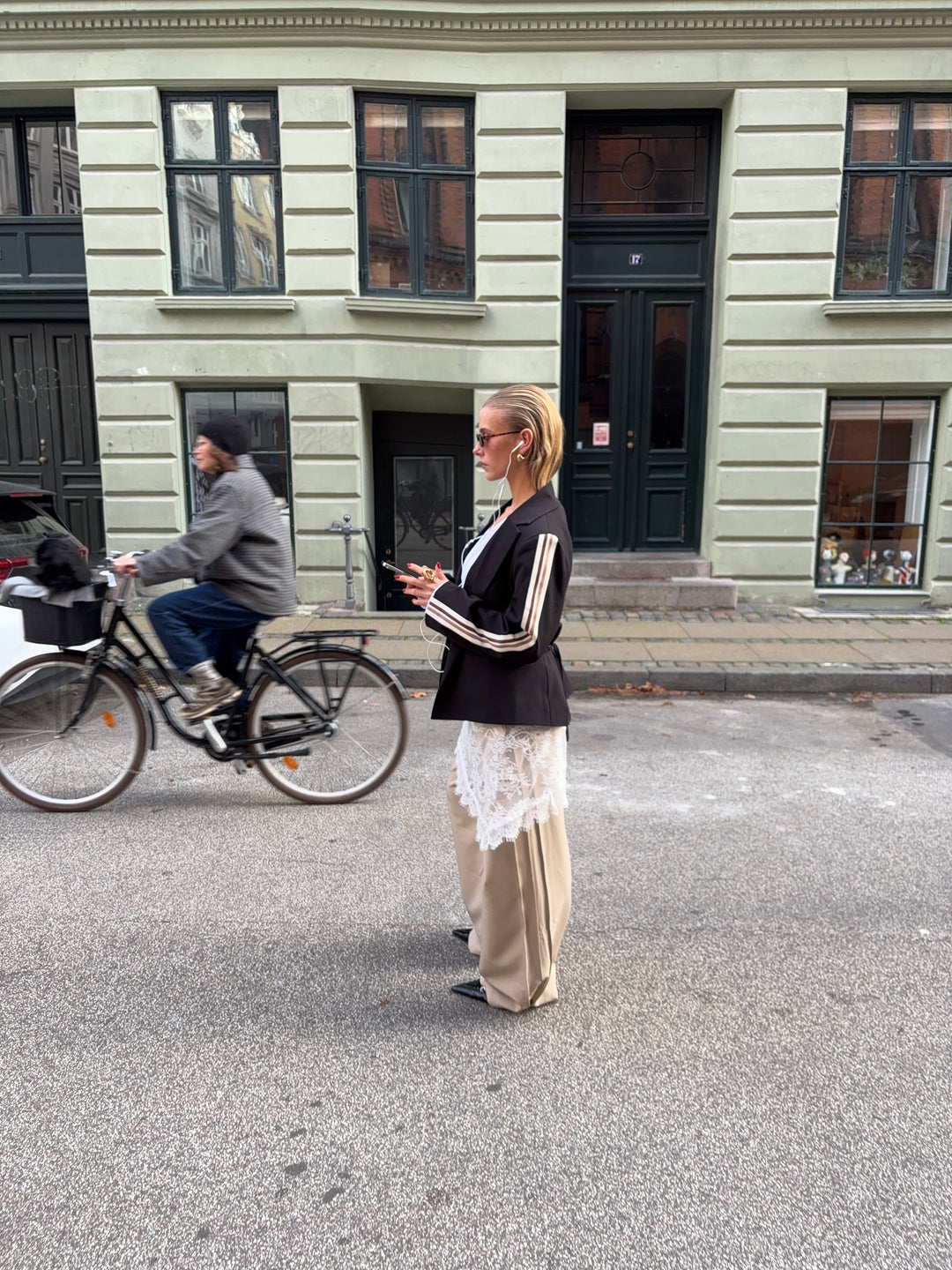 Elena loose suit pants - Beige