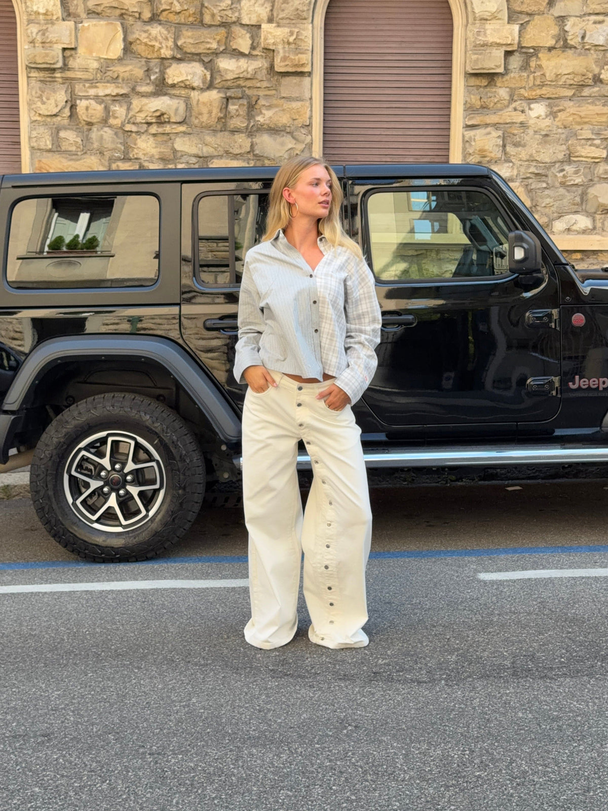 Kelly Baggy Jeans White
