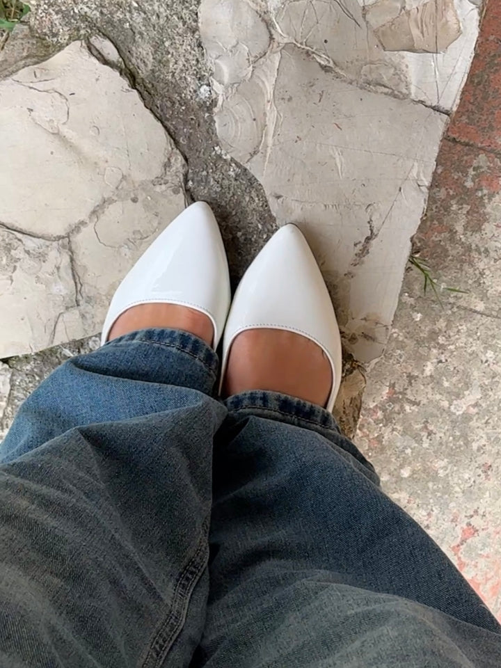 Olivia ballerina - White