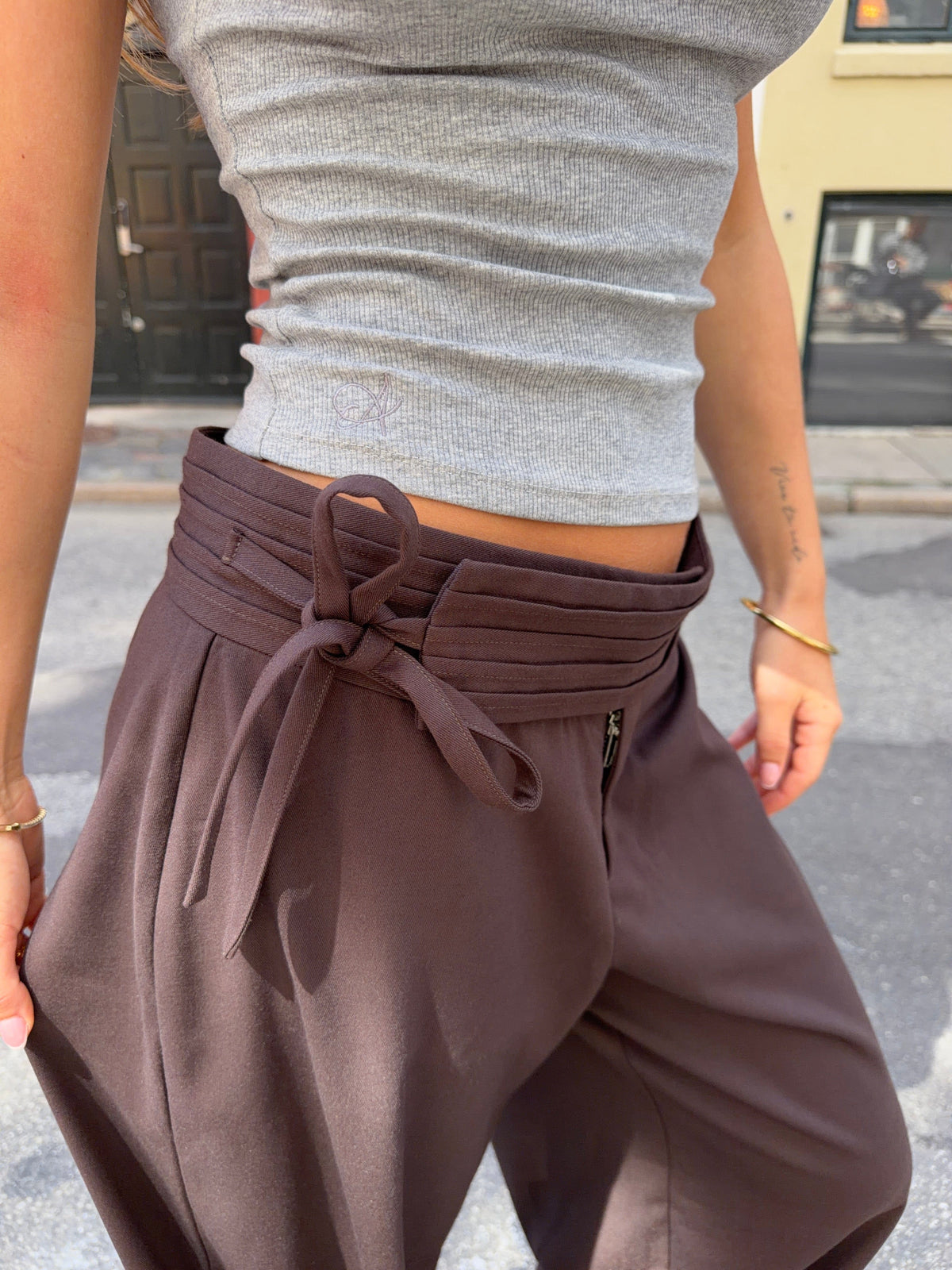 Gia Suit Pants Dark Brown
