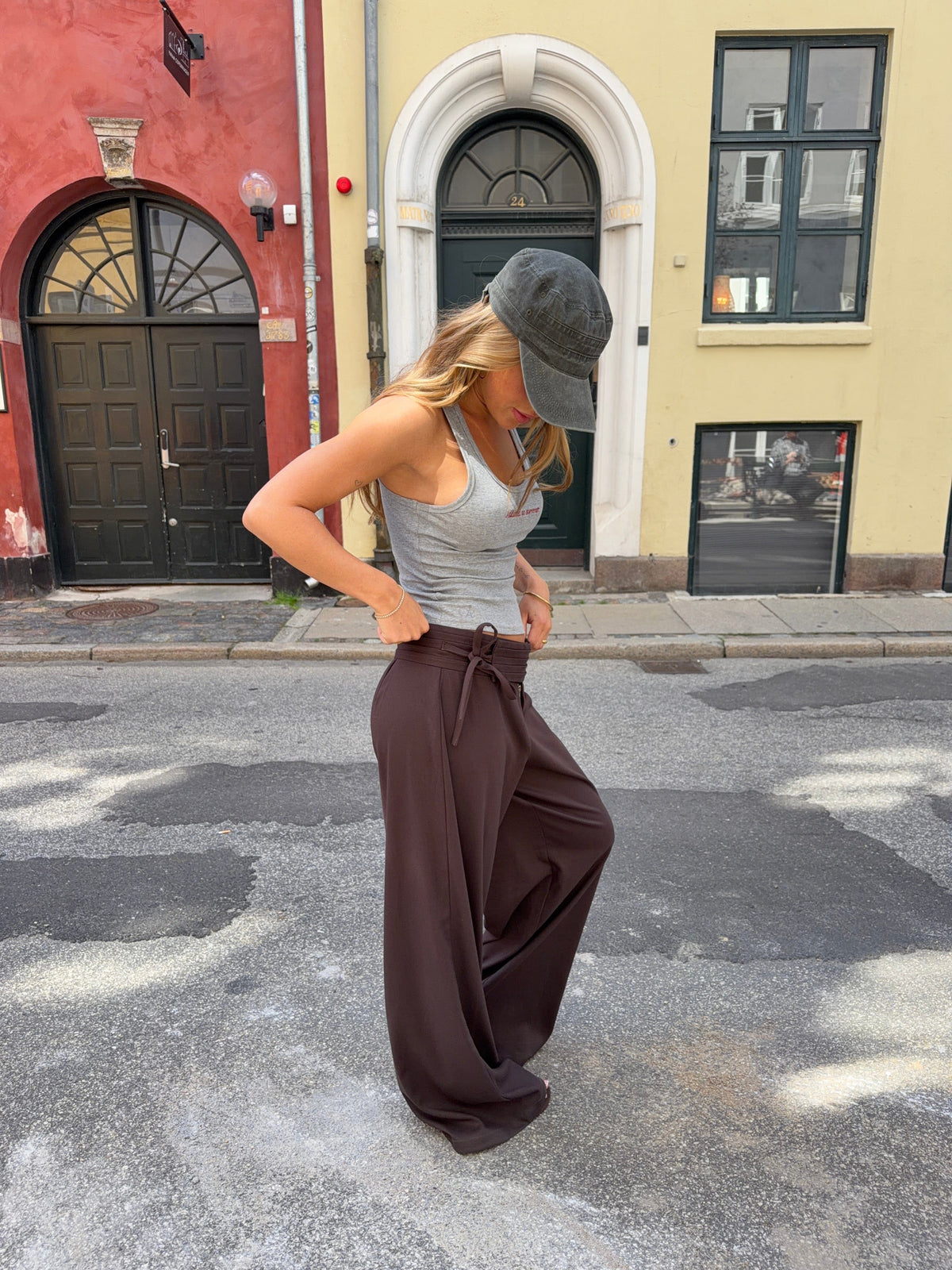 Gia Suit Pants Dark Brown
