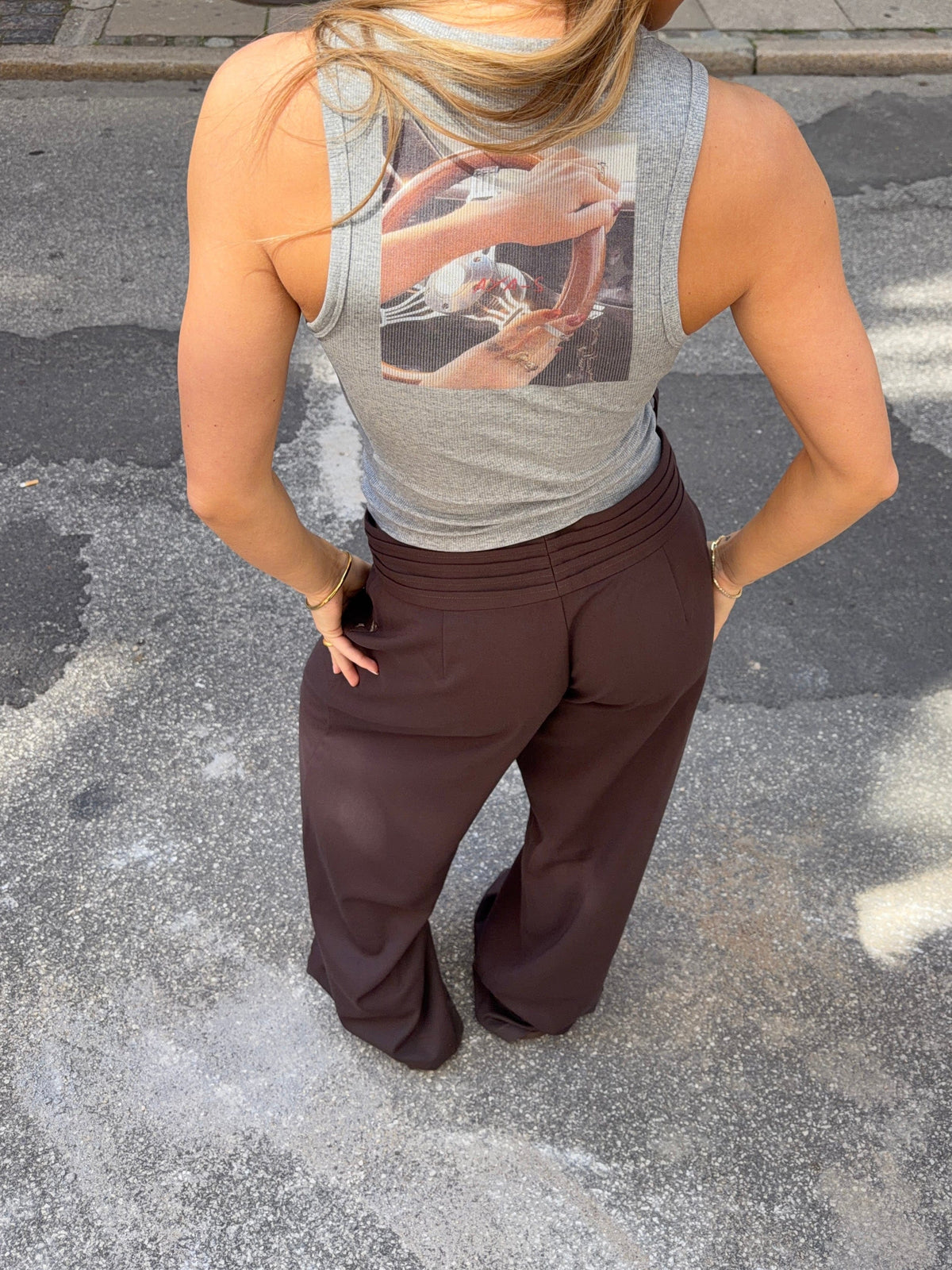 Gia Suit Pants Dark Brown