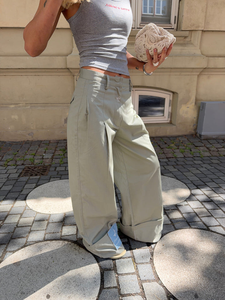 Neva fold up pants - Army green