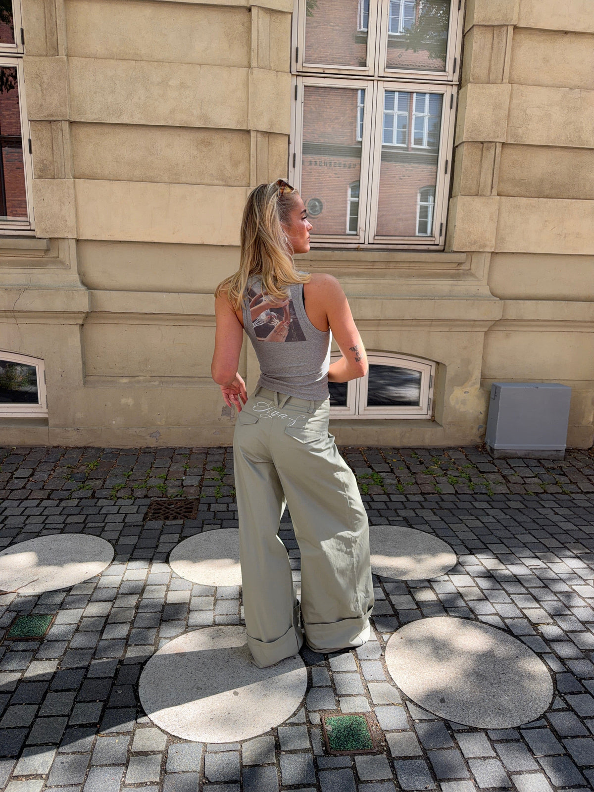 Neva Fold-Up Pants Green