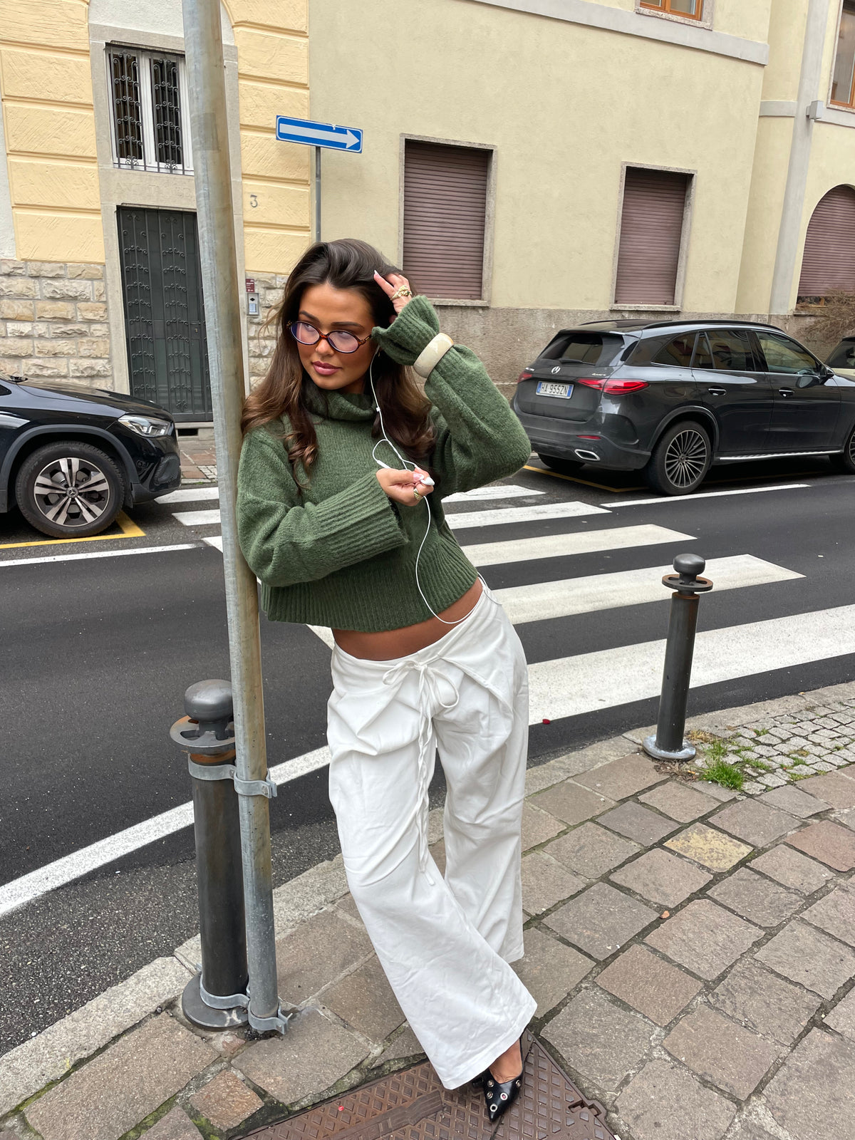 Elara Baggy Pants White