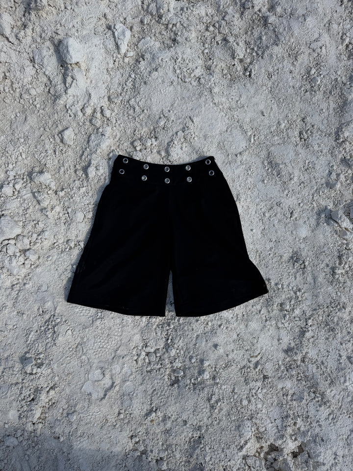 Lara eyelet bermuda shorts - Sort
