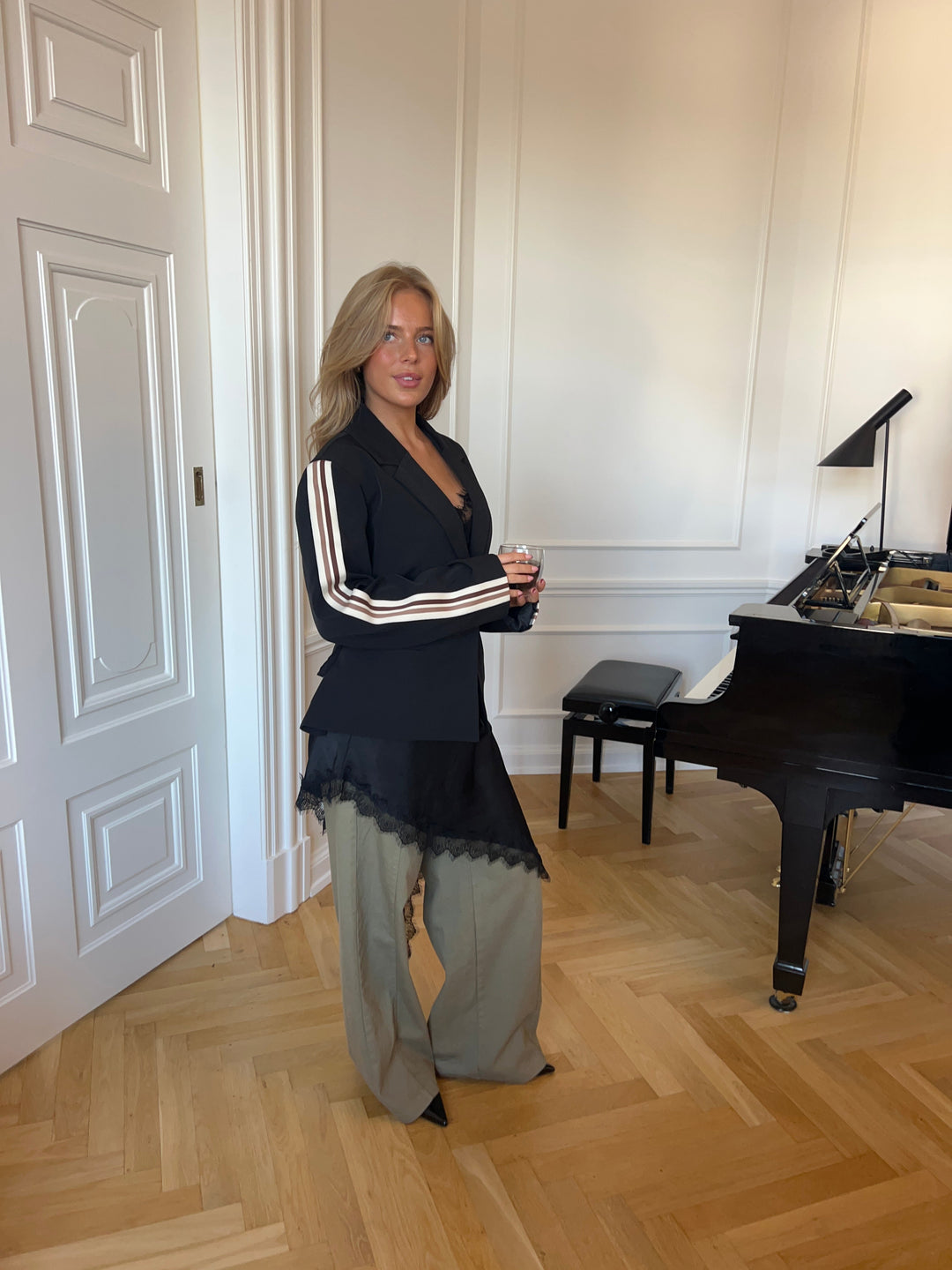 Claire belt pants - Green