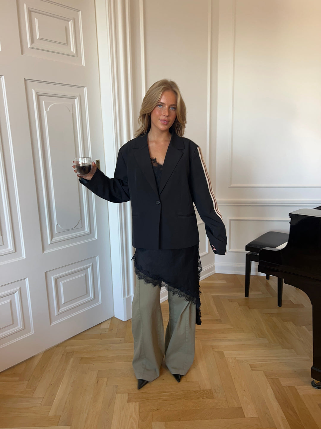 Claire belt pants - Green