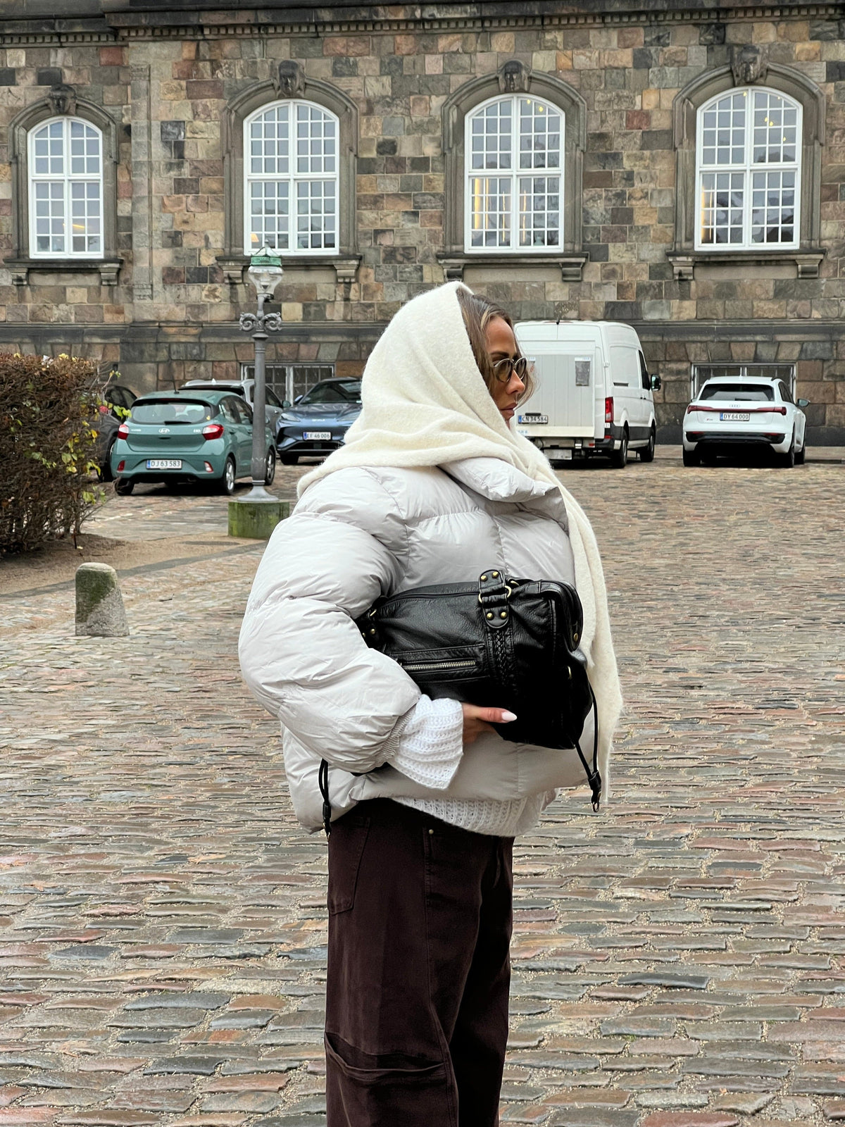 Gyda Mohair Scarf Beige