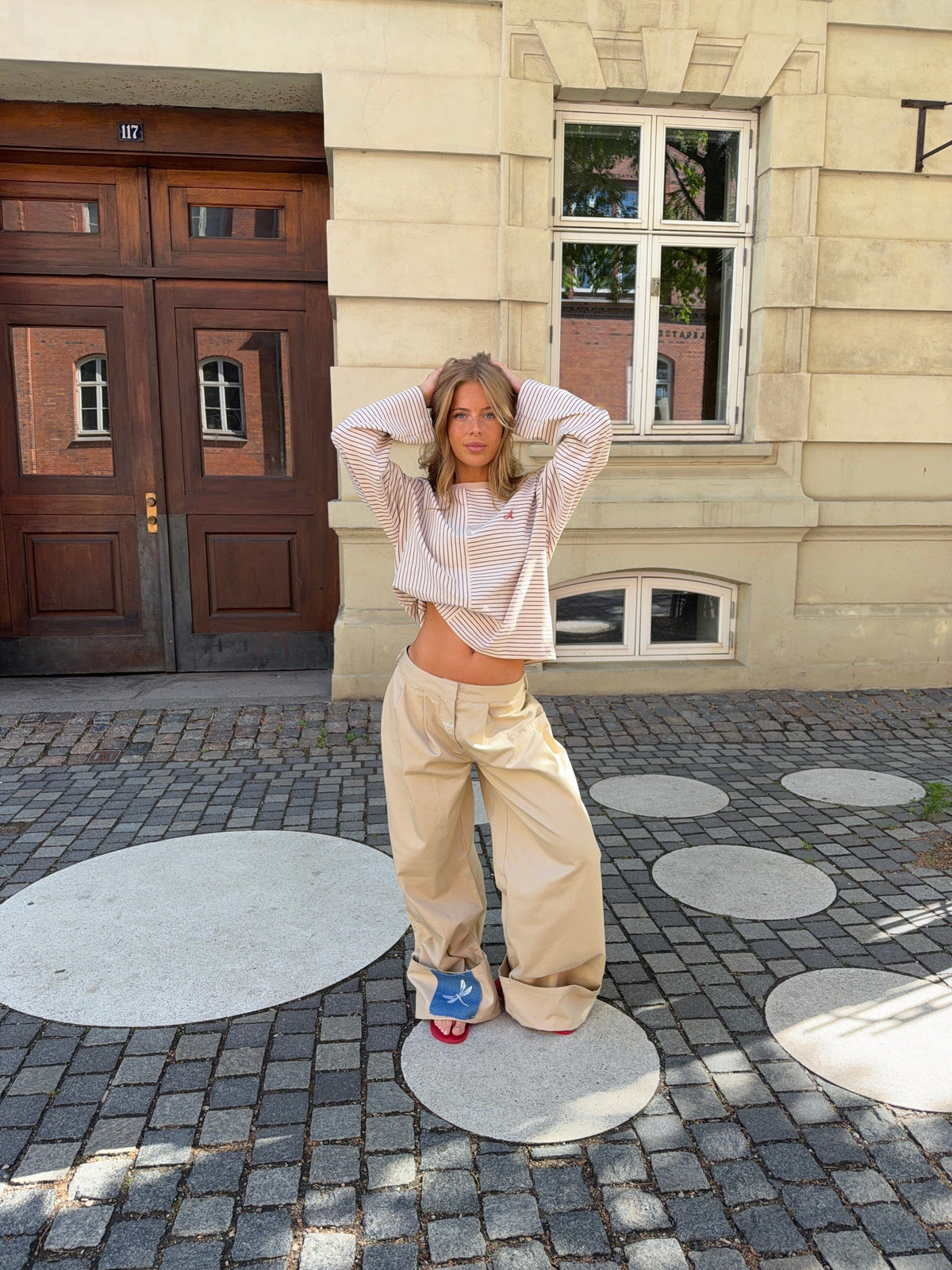 Neva Fold-Up Pants Beige