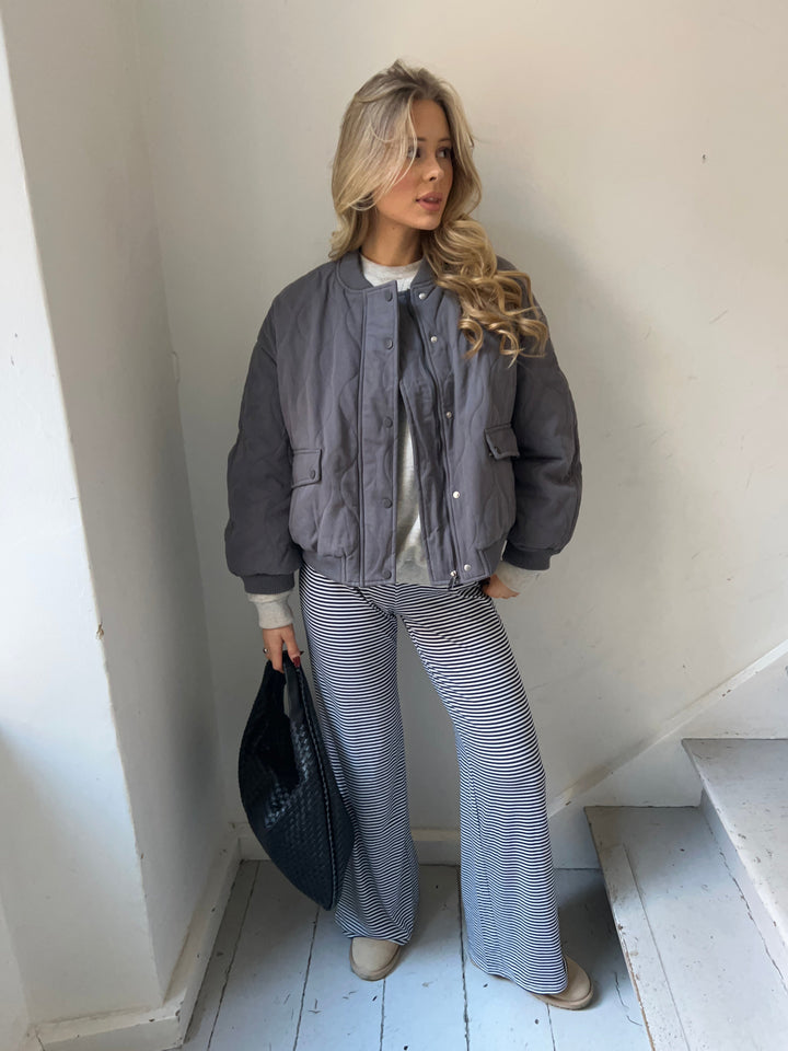 Jose Bomber Jacket - Dark gray