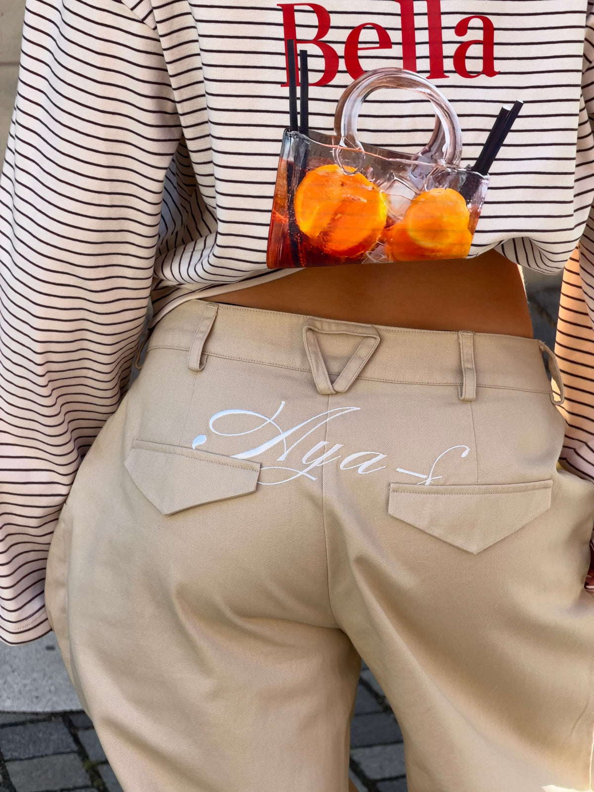 Neva Fold-Up Pants Beige