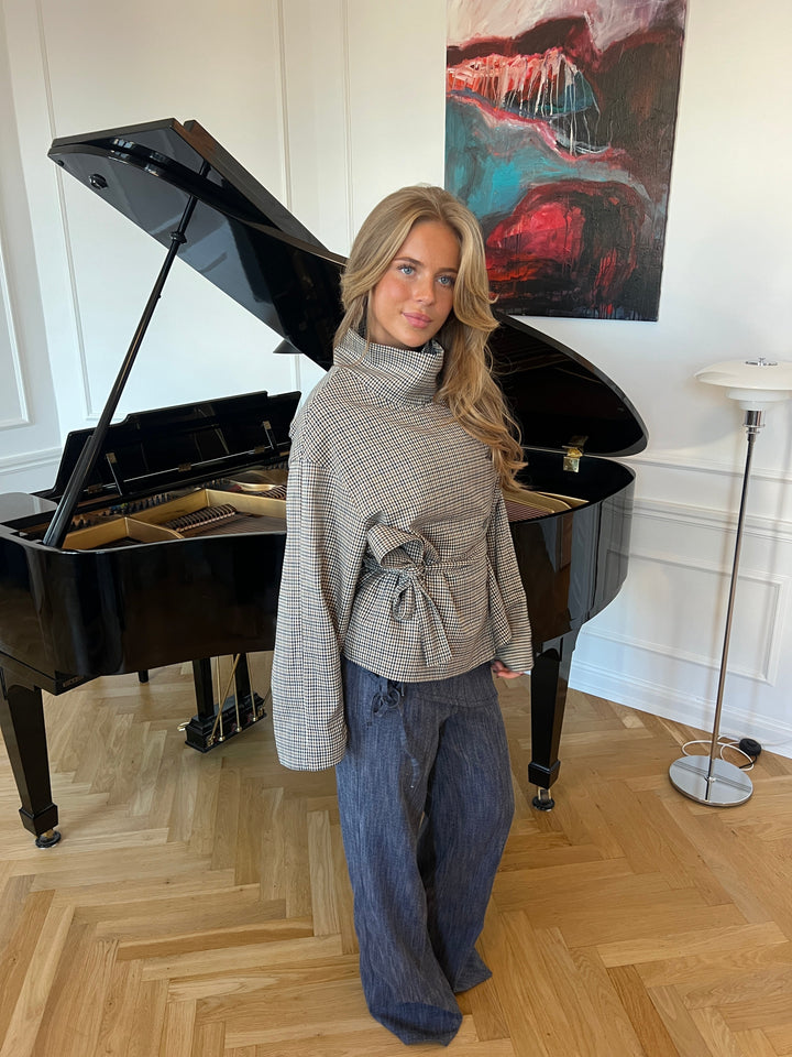 Liana tie detail denim jeans - Medium blue