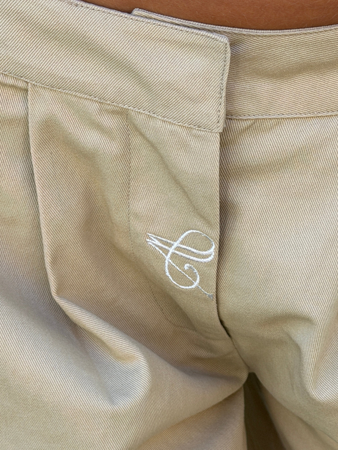 Neva fold up pants - Beige