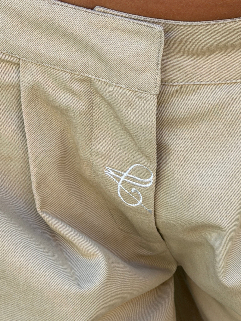 Neva fold up pants - Beige