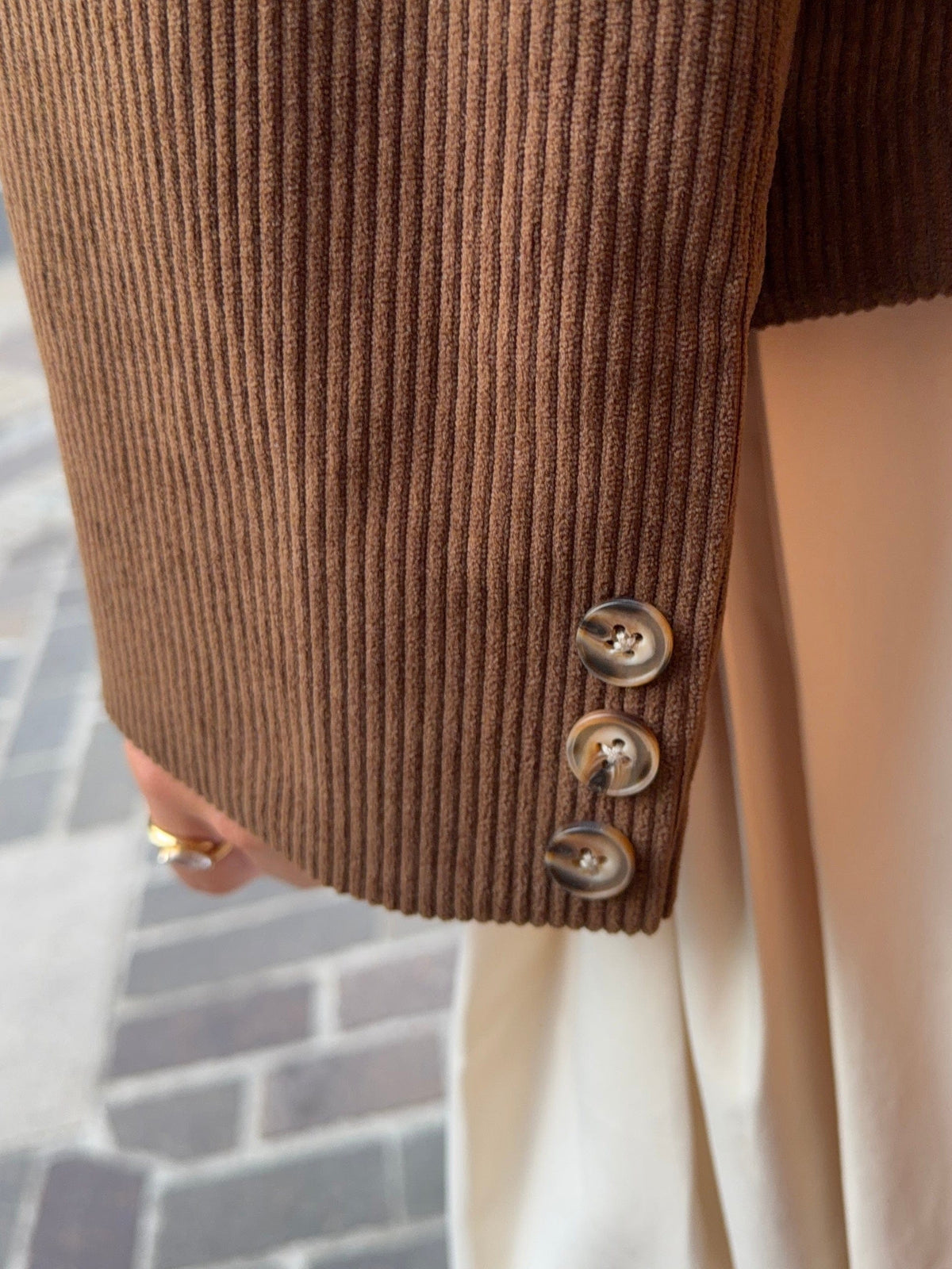 Anine Double Blazer Dark Brown