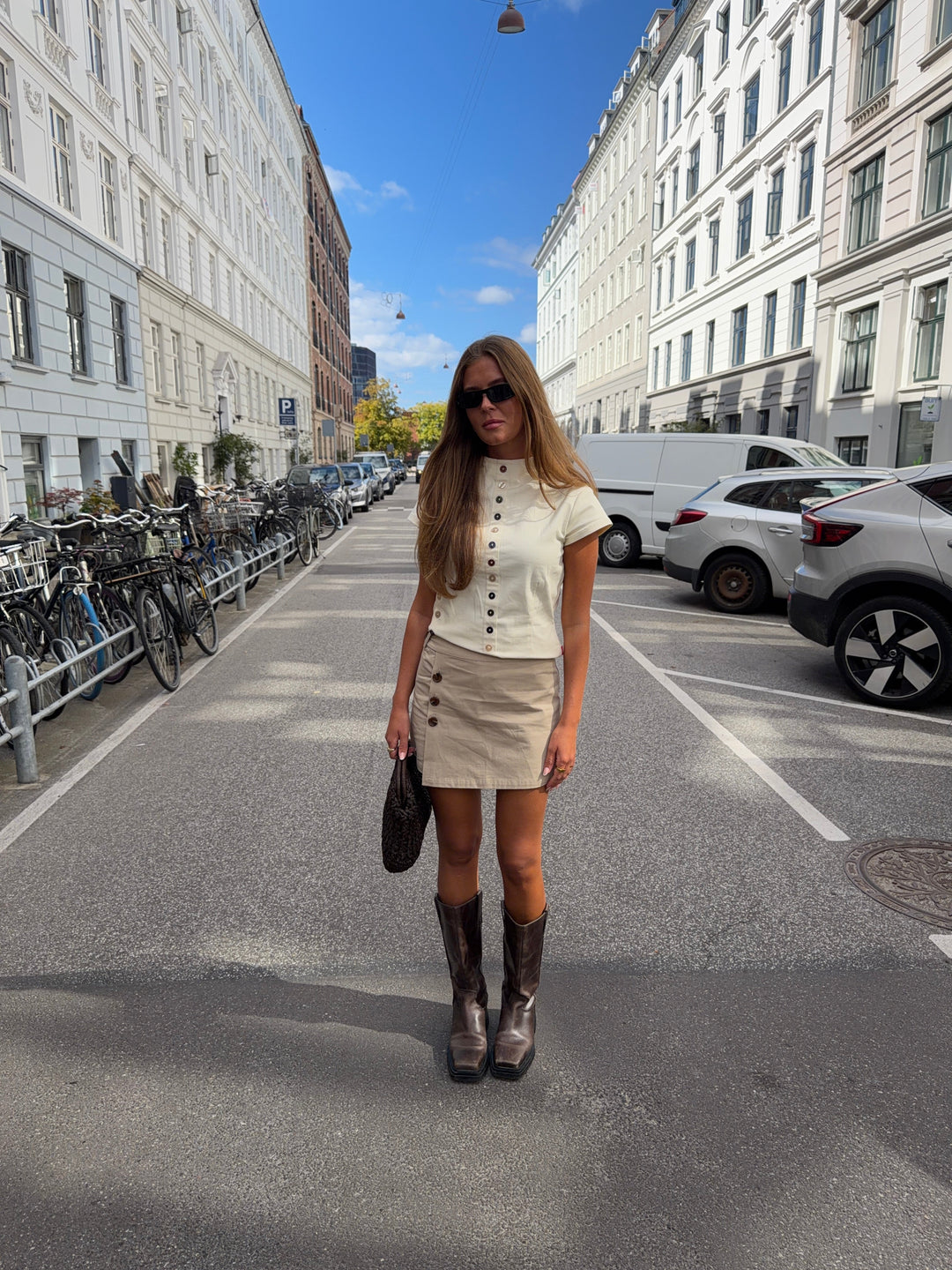 Ruby mini skirt - Beige