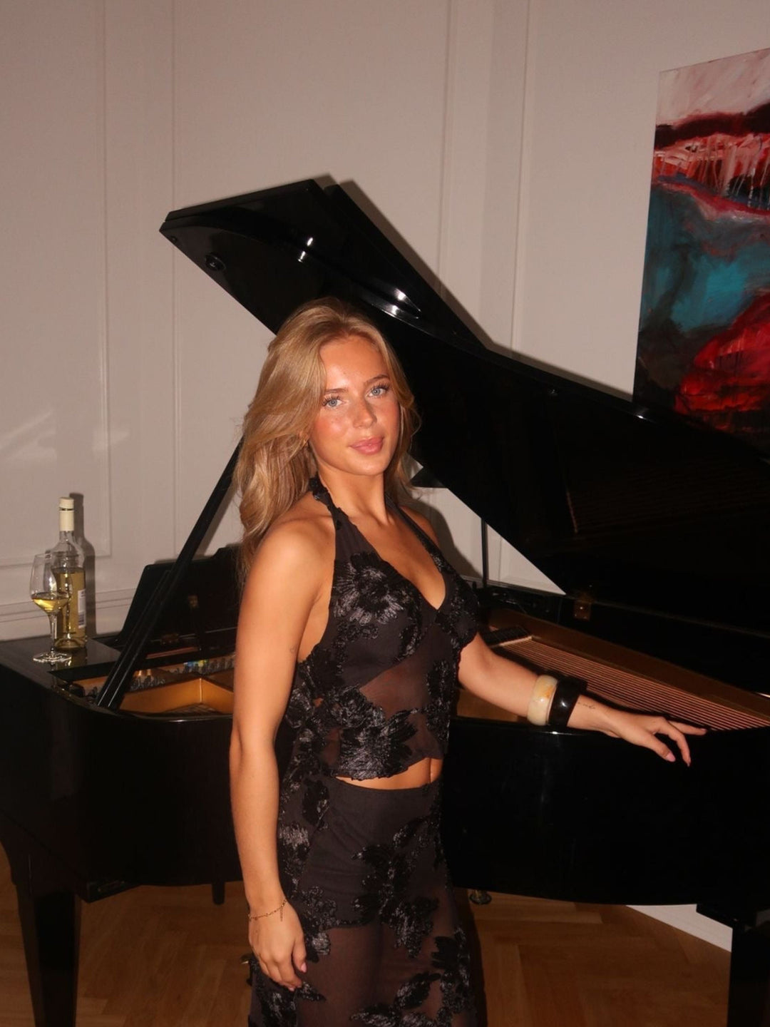 Kivo mesh top - Black