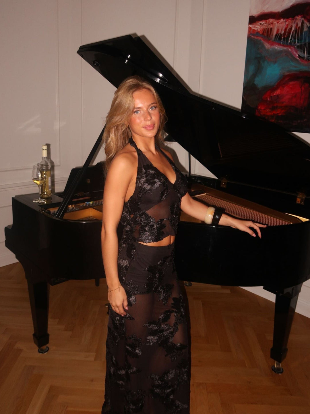 Kivo mesh top - Black