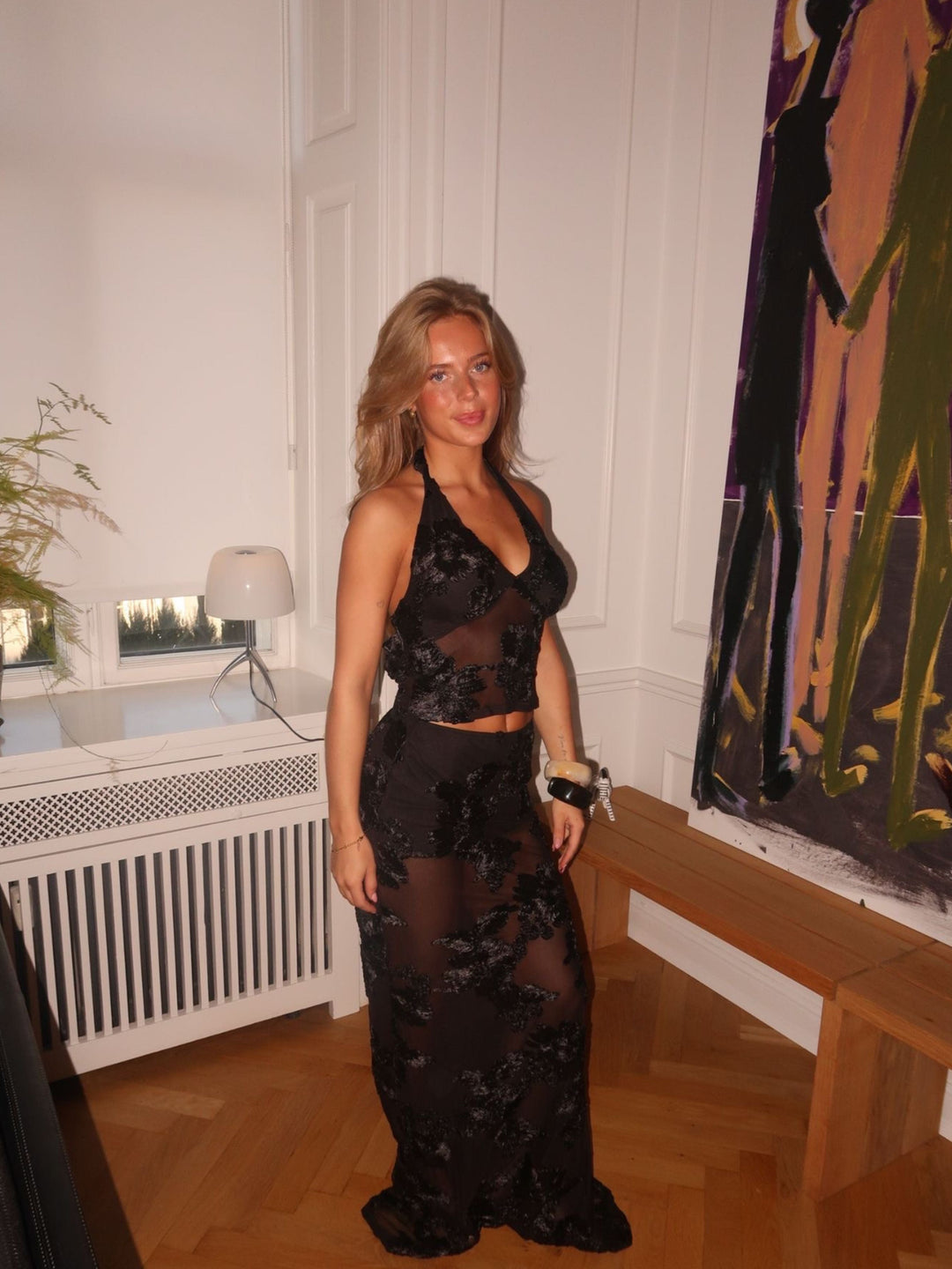 Kivo mesh top - Black