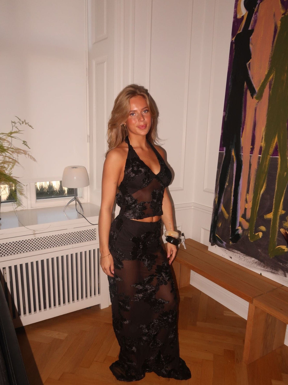 Kivo Mesh Top Black
