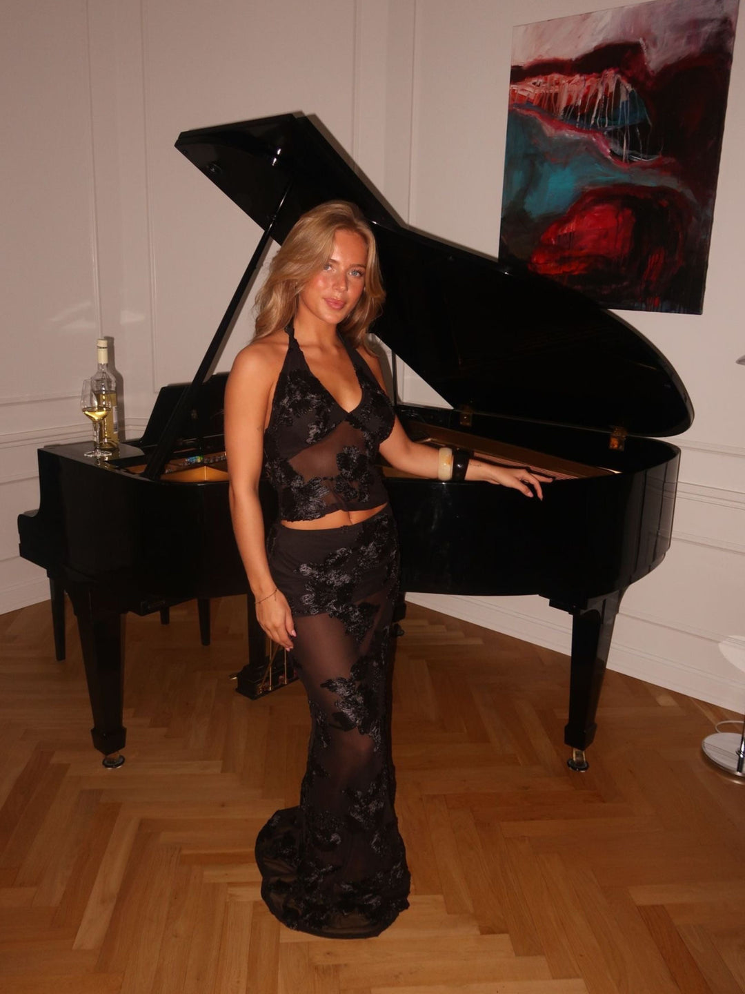 Kivo mesh top - Black