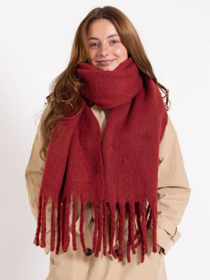 Loui scarf - Dark red