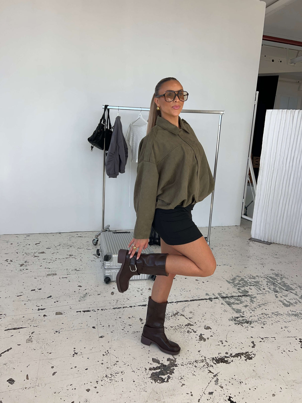 Lua Buckle Boots Dark Brown